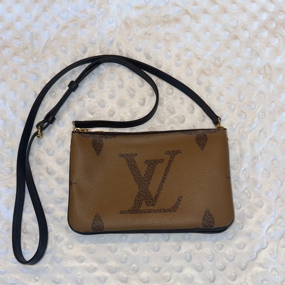 Louis Vuitton Double Zip Pochette Crossbody Bag
